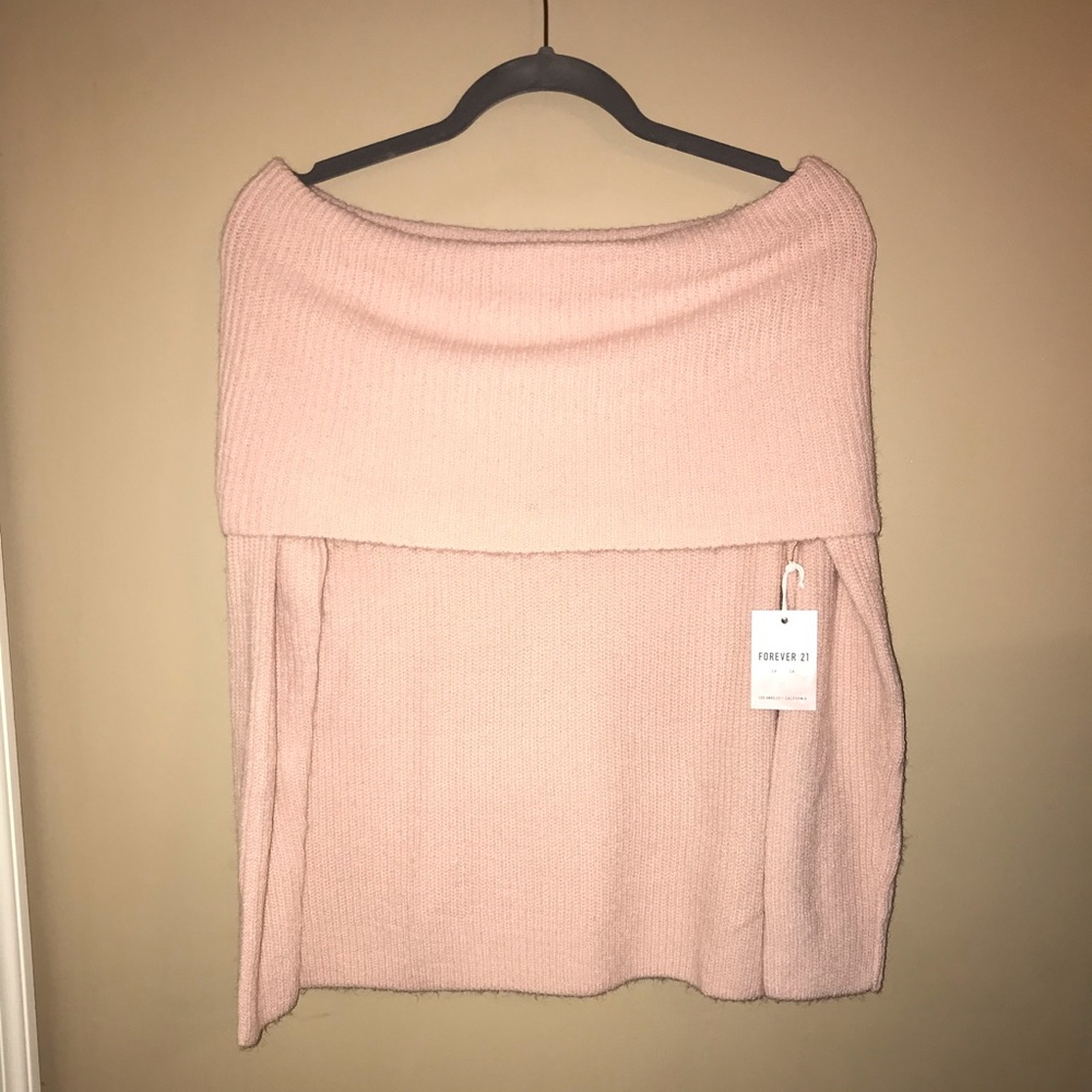 NWT! Forever 21 off the shoulder sweater.